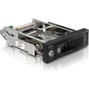 Premium - 3,5'' SATA HDD naar 5,25'' Slot Mobile Rack - Zwart - Met 2 Ventilatoren