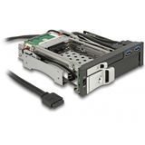 Delock - Montageframe - Accessoires voor Harde Schijven - Zwart - 1x3,5 inch, 1x2,5 inch, 2xUSB 3.0, Hot-swap