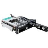 Delock 47209 5,25 mobiel rack voor 1 x 2,5 + 1 x 3,5 SATA HDD + 2 x USB 3.0-poorten
