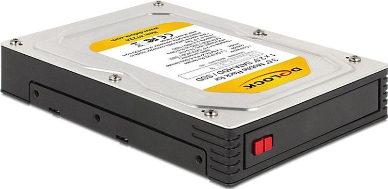 Premium 2,5'' SATA HDD/SSD naar 3,5'' HDD mobile rack / zwart