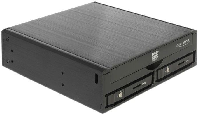 Premium - Mobile Rack - Zwart - Geschikt voor 2x 2,5 Inch HDD/SSD