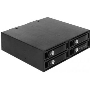 DeLOCK 5.25 Mobile Rack for 4 x 2.5 SATA / SAS HDD / SSD 12 Gb/s wisselframe Hot Swap
