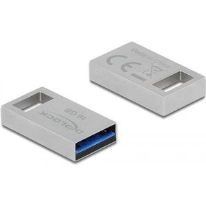 DeLOCK - USB Flash Drive - 16 GB - Zilver - USB 3.2 Gen 1, Tot 113 MB/s Leessnelheid, Tot 63 MB/s Schrijfsnelheid