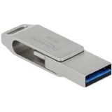 Delock - USB-stick - 16 GB - Zilver - USB-A - USB-C