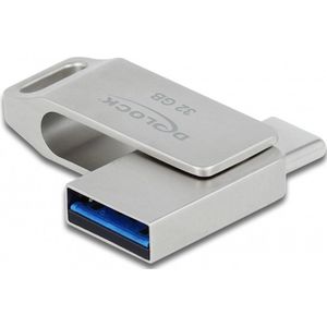 DeLOCK - USB-stick - Zilver - 32 GB - USB 3.2 Gen 1 / USB-C