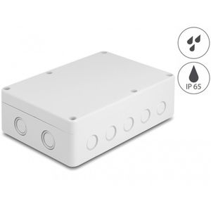 Installatiebehuizing met kabelvermeldingen 180 x 125 x 57 mm grijs