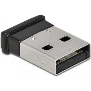 Delock USB Bluetooth 5.0 (Zender en ontvanger), Bluetooth audio-adapters, Zwart, Zilver