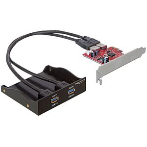 DeLOCK USB 3.0 Front Panel 2-Port Incl. PCI Express Card controller