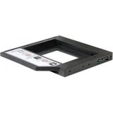 Premium - 2,5'' naar 5,25'' Slim SATA Caddy - Zwart - Ondersteunt 2,5 inch HDD/SSD tot 3 TB