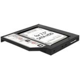Premium - 2,5'' naar 5,25'' Slim SATA Caddy - Zwart - Ondersteunt 2,5 inch HDD/SSD tot 3 TB