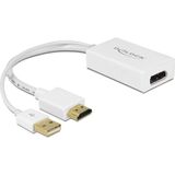 Delock HDMI-A m. > DisplayPort 1.2 w. 24,5cm