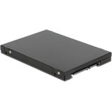 DeLOCK - 2,5'' SATA Behuizing - Zwart - Geschikt voor 2 M.2 SSD's