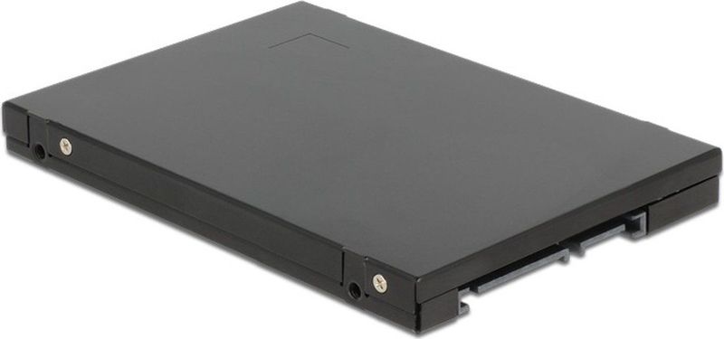 DeLOCK - 2,5'' SATA Behuizing - Zwart - Geschikt voor 2 M.2 SSD's