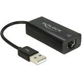 DeLOCK USB-A naar RJ45 Fast Ethernet LAN Adapter - USB2.0 - CAT5 - 0,10 meter