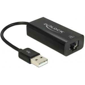 Delock Adapter USB 2.0 > LAN 10/100 Mb/s - Netzwerkadapter - USB 2.0 - 10/100 Ethernet