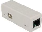 Delock - RJ45-Isolator - Netwerk Overspanningsbeveiliging - Zwart - 6 kV Bliksembeveiliging, Ondersteunt PoE