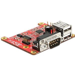 DeLOCK 62649 - interfacekaart/adapter (micro-USB, serial, USB 2.0, zwart, rood, zilver)