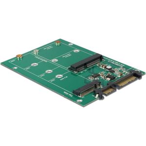 SATA - 22-pins naar mSATA en M.2 Converter - 2,5'' Formaat