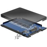 DeLOCK 2,5'' behuizing voor M.2 SSD (max. 80mm) - SATA600 / zwart