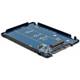 DeLOCK 2,5'' behuizing voor M.2 SSD (max. 80mm) - SATA600 / zwart