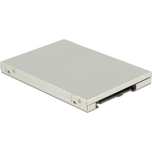 DeLOCK - 2,5'' U.2 SFF-8639 - Behuizing - Zilver - Geschikt voor M.2 NVMe PCIe SSD (max. 80mm)