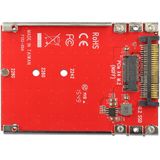 Delock - Converter U.2 Mini SAS HD SFF-8639 > M.2 Key M PCIe - Accessoires voor Harde Schijven
