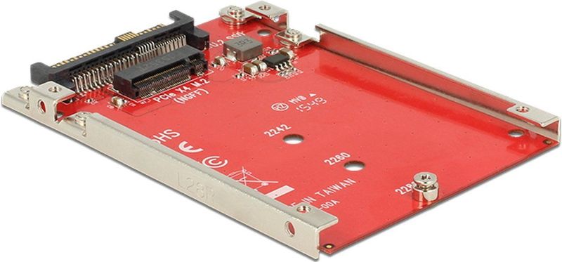 Delock - Converter U.2 Mini SAS HD SFF-8639 > M.2 Key M PCIe - Accessoires voor Harde Schijven