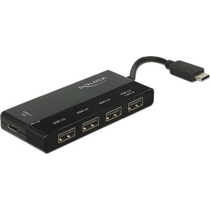 Delock - External USB 3.1 Gen 1 Hub - 4 x USB 3.1 + 1 x USB-C - Desktop
