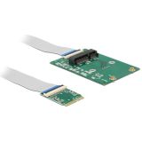 Delock - Converter M.2 Key A+E - Input Adapter - Met Flexibele Kabel - Mini PCIe Slot