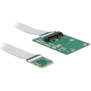 Delock - Converter M.2 Key A+E - Input Adapter - Met Flexibele Kabel - Mini PCIe Slot