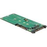 Delock - U.2 naar M.2 Adapter - Accessoire voor Harde Schijven - Ondersteunt SATA en PCIe - Geschikt voor M.2 Formaten 22110, 2280, 2260, 2242, 2230
