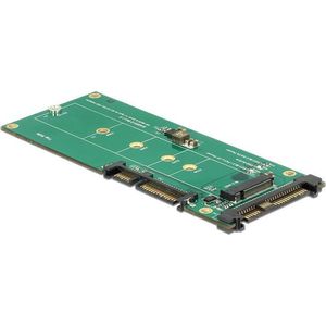 Delock - U.2 naar M.2 Adapter - Accessoire voor Harde Schijven - Ondersteunt SATA en PCIe - Geschikt voor M.2 Formaten 22110, 2280, 2260, 2242, 2230