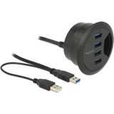 Delock - Hub - USB Type-A - 4 Poorten - Plug & Play