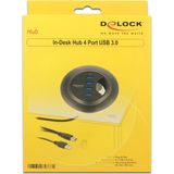 Delock - Hub - USB Type-A - 4 Poorten - Plug & Play