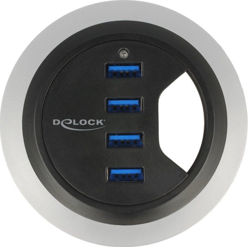 Delock - Hub - USB Type-A - 4 Poorten - Plug & Play