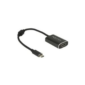 DeLOCK 62988, 0,2 m, USB Typ-C, HDMI Typ A (Standard), Männlich, Weiblich, Gerade