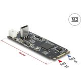 Delock - Converter M.2 Key B+M naar USB Type-C - Interface Adapter - PCIe - 10 Gbps