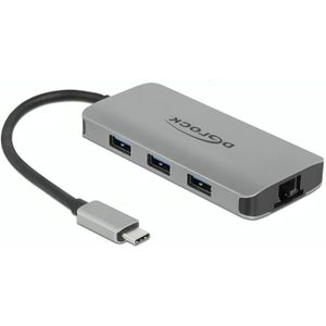 Delock - Dockingstation - USB-C - Zwart - 100 W Opladen - 1000 Mbps