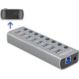 DeLOCK - USB Hub - 7+2 Poorten - USB3.0 / PD 27W - Externe Voeding