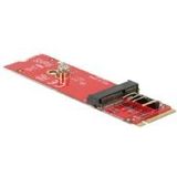 Delock - 63343 - Converter - Geen Kleur - M.2 Key M naar M.2 Key E voor USB- en PCIe-modules