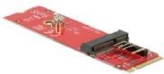 Delock - 63343 - Converter - Geen Kleur - M.2 Key M naar M.2 Key E voor USB- en PCIe-modules