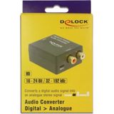 Audio Converter DELOCK Toslink - RCA Black