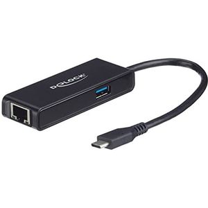 DeLOCK USB-C Adapter naar 2,5 Gigabit Lan met USB-A female adapter