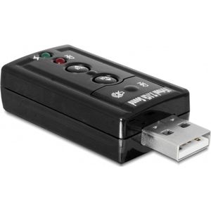 Delock - Soundkarte - 24 Bit - 96 kHz - 7.1 - USB 2.0 - CM6533