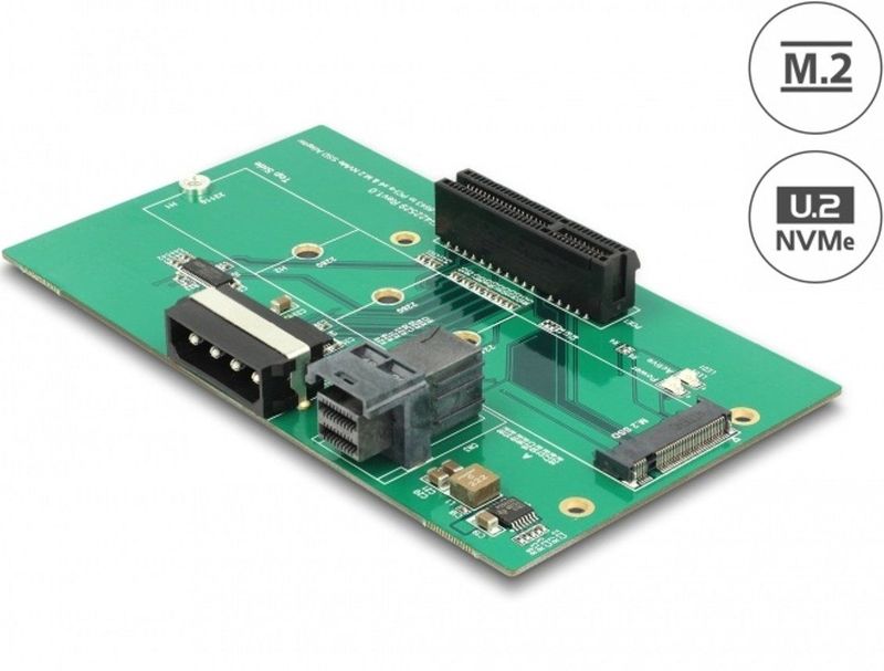 DeLOCK - 63952 - Adapter - Zwart - PCIe x4, M.2 Key M Slot, NVM Express, 2 x LED-indicatoren