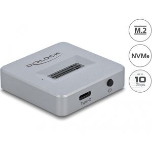 Delock - 64000 - M.2 Dockingstation - Zwart - USB Type-C, 10 Gbps, Ondersteunt NVMe