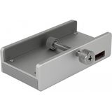 Delock - Externer USB 3.0 4 Port Hub - Zwart - Met Vergrendelingsschroef