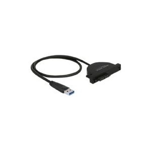 Delock - 64048 - USB-A naar Slim SATA Converter - Zwart - Geschikt voor Optische Schijven
