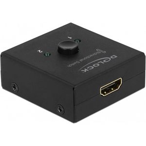 Delock - 64072 - HDMI 2 - 1 Schakelaar - Bidirectioneel - 4K 60 Hz - Compact