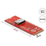 Delock - Converter M.2 - Accessoire voor Harde Schijven - Zwart - PCIe x4 Rev. 4.0, Gegevensoverdrachtsnelheid tot 64 Gbps